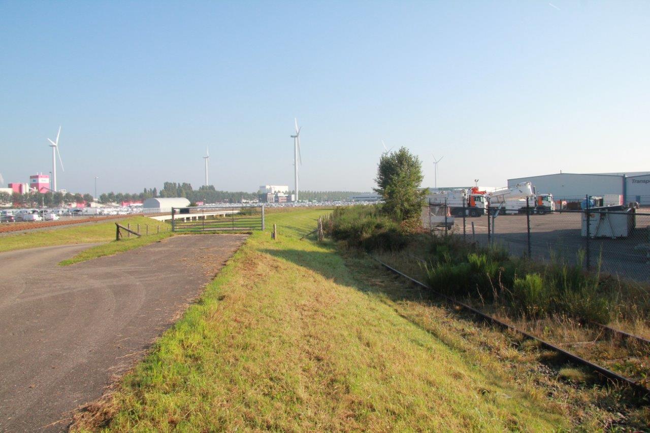 Het oude rangeerspoor in Oosterhout Weststad